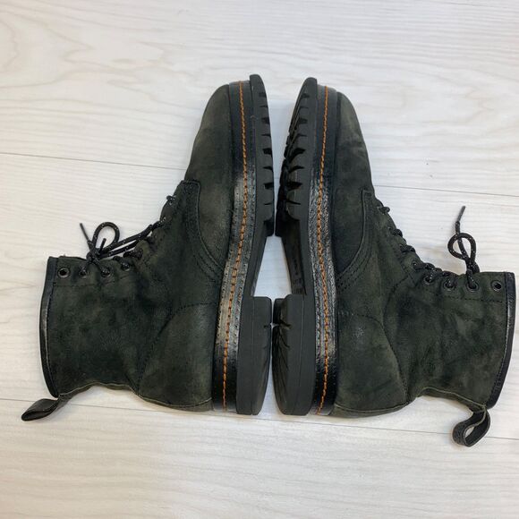 Airstep AS 98 Black Suede Lace Up Combat Biker Boho Sz EU 40 | US 9.5 - Picture 2 of 11